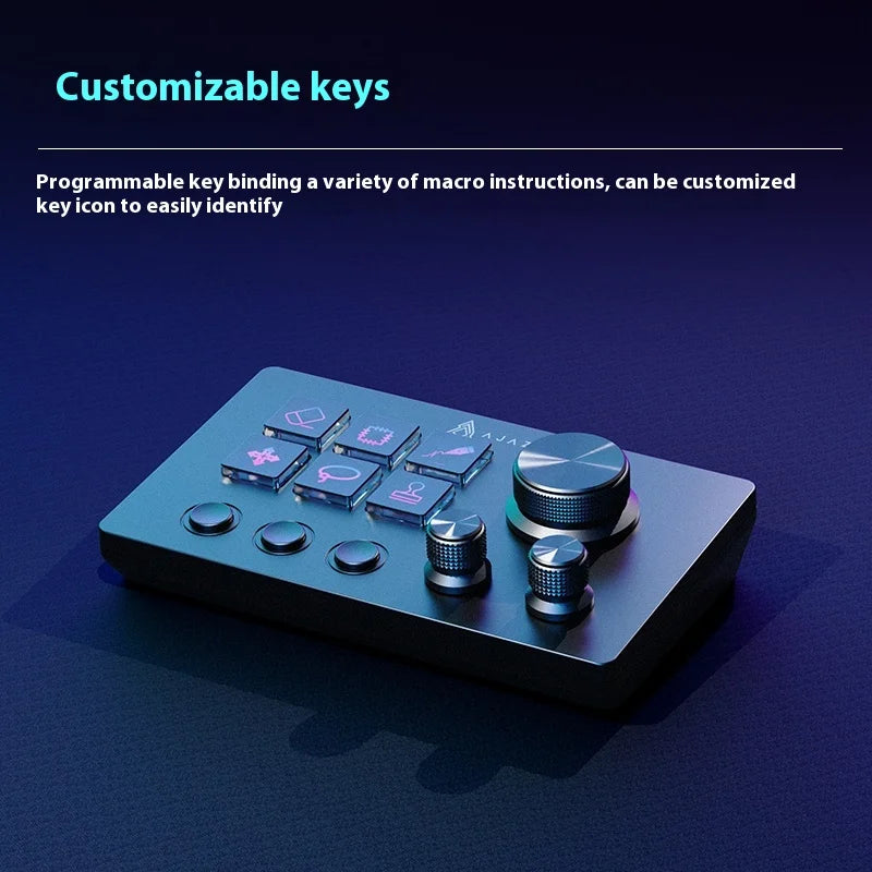 Ajazz Akp03 Stream Deck Control Panel Controller For Stock Trading Live Broadcasting, Sound Mixing, Programmable Shortcuts