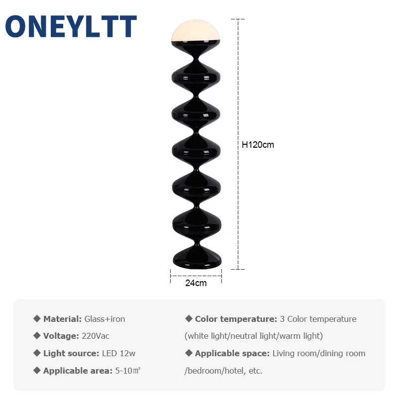 Nordic Gourd String Floor Lamp Modern Cream Style Creative Design Luminaires for Living Room Bedroom Sofa Decor Led Corner Light