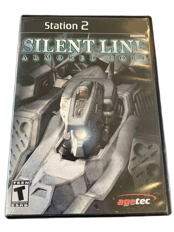 PS2 armored core silent line Copy Disc Game Black Bottom Unlock Console Station 2 Retro Optical Driver Video Game Parts