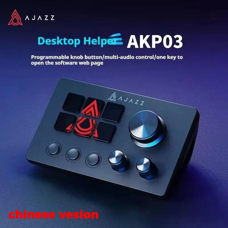 Ajazz Akp03 Stream Deck Control Panel Controller For Stock Trading Live Broadcasting, Sound Mixing, Programmable Shortcuts