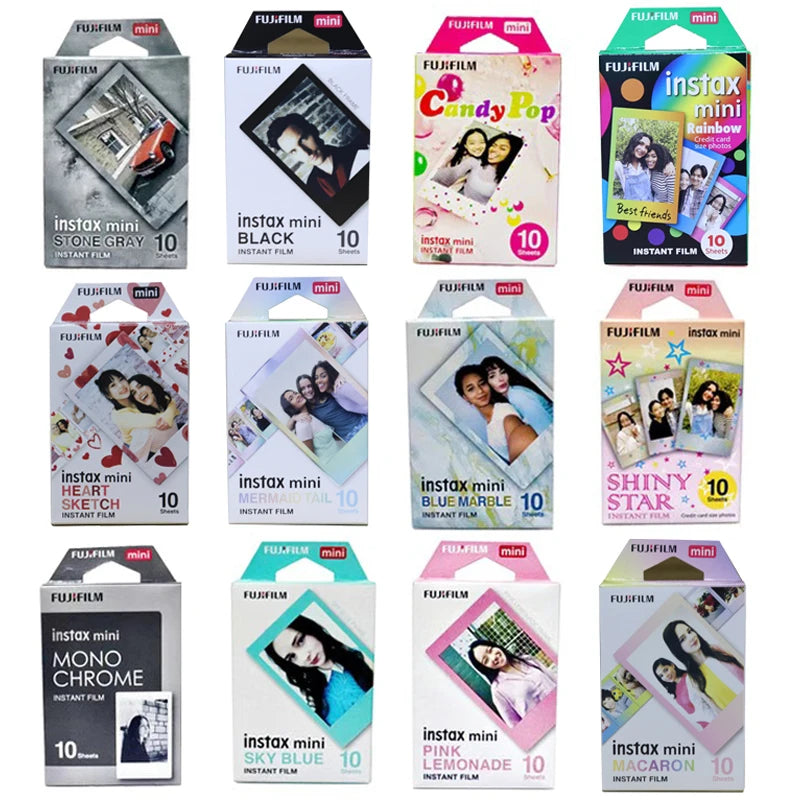 10 sheets Fujifilm instax mini 12 11 9 film Color Edge 3 Inch wide film for Instant Camera mini 8 7s 25  90 Photo paper