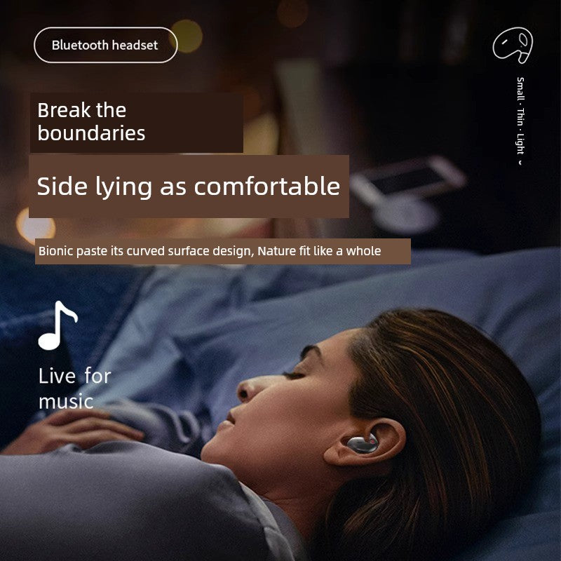 Sleep Mini Wireless Bluetooth Headset Binaural Listening to Songs Ultra-Small Invisible Earbuds Noise Reduction Long-Time Wear No Pain Long Standby