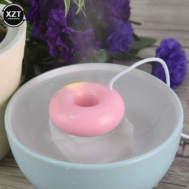 Portable Mini Donuts Ion Humidifier USB Air Humidifier Multifunctional UFO Purifier Aroma Diffuser Steam for Home Humificador