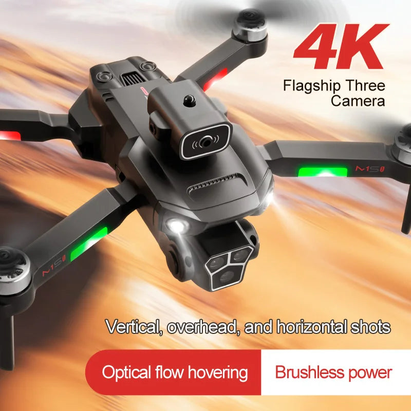 New M1s Mini Drone 4K Professinal Three Camera Wide Angle Optical Flow Localization Four-way Obstacle Avoidance RC Quadcopter