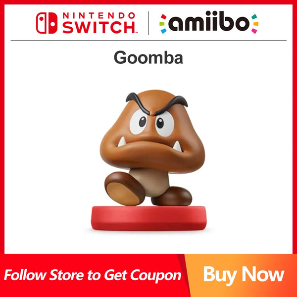 Nintendo Switch Amiibo Goomba for Nintendo Switch and Nintendo Switch OLED Game Interaction Model Super Mario Party Series