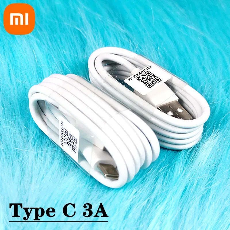 xiaomi fast charger 18W qc3.0 power dapter USB 100cm USB 3.1 Type C cable for Redmi note 7 8 9 9s MI 9 SE 8 6 mix 2 2S 3