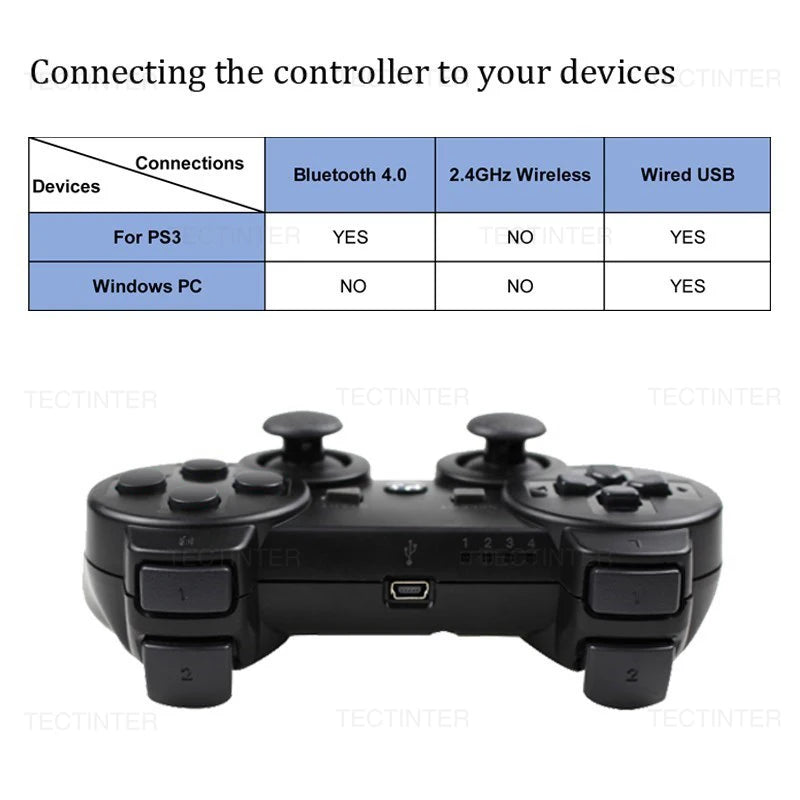 For Sony PS3 Controller Support Bluetooth For PC Gamepad For Sony PS3 Console Controle Mando Joystick PC game