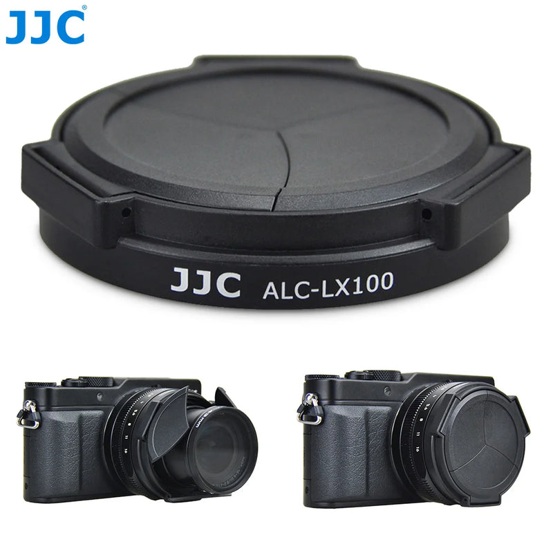 JJC DMW-LFAC1 Auto Lens Cap Cover for LEICA D-Lux8 D-LUX 7 D-LUX(Typ 109) Panasonic LUMIX DMC-LX100 DMC-LX100II DC-LX100M2