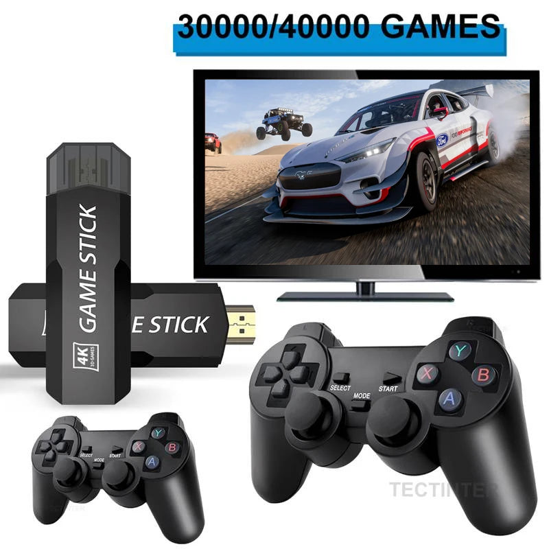 GD10 Video Game Console 128G Built-in 40000 Retro Handheld Game Player Console Wireless Controller TV Game Stick 4K HD Dropshipp