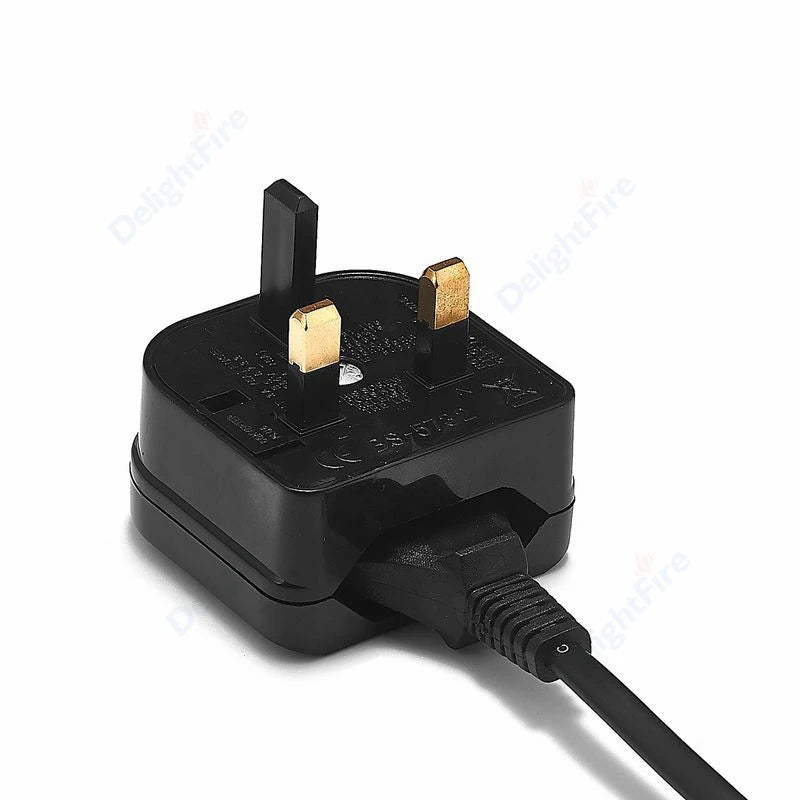 Euro EU To UK Plug Adapter With 3A/5A/13A Fuse UK British Electrical Travel Adapter Converter Socket AC Power Cord Outlet