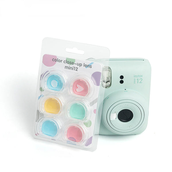 4/6 PCS Set  Lens Colorful Color Filter Mirror for Fujifilm Instax Mini 12 11  Instant Film Cameras Photographic Accessories