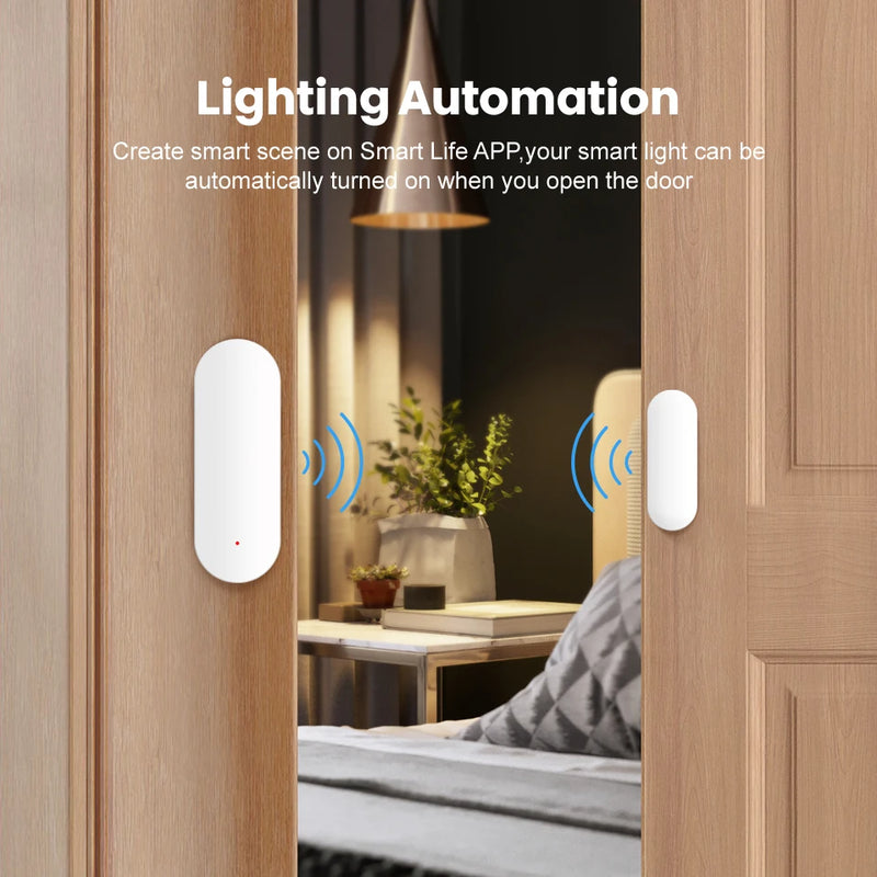 AVATTO Tuya WiFi Door Sensor, Smart Door Open/Closed Detectors, Smart Life APP Wifi Window Sensor Work with Alexa,Google Home