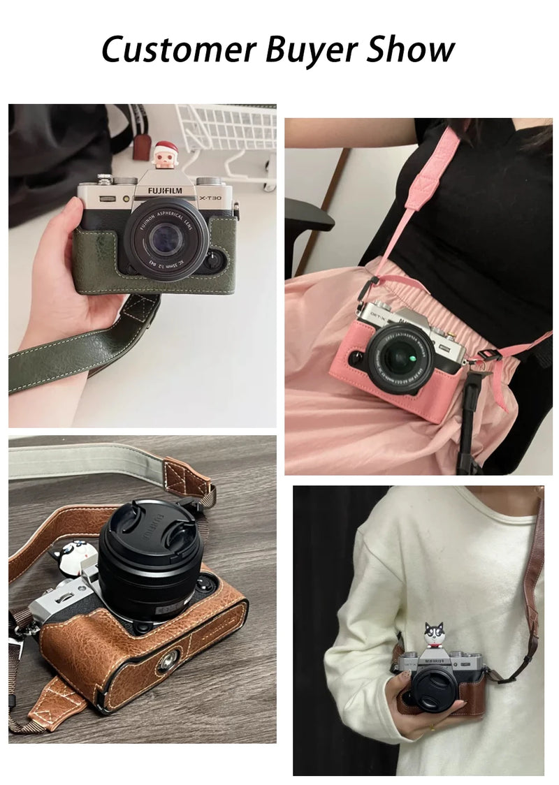 Suitable for Fujifilm Xt20 XT30 II XT30II protective case XS10 base XS20 manual photography camera PU leather bag