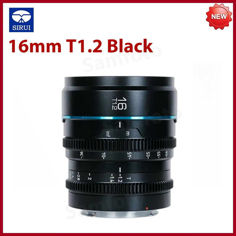 NEW ARRIVAL SIRUI Night Walker 16mm T1.2 75mm T1.2 S35 Cine Lens APS-C Large Aperture Lens for Sony E for Canon RF Fuji X L M4/3