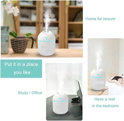 250ml Humidifiers Mini Air Humidifier Aroma Essential Oil Aromatherapy humidifiers Diffuser for Home Car with LED Night Lamp