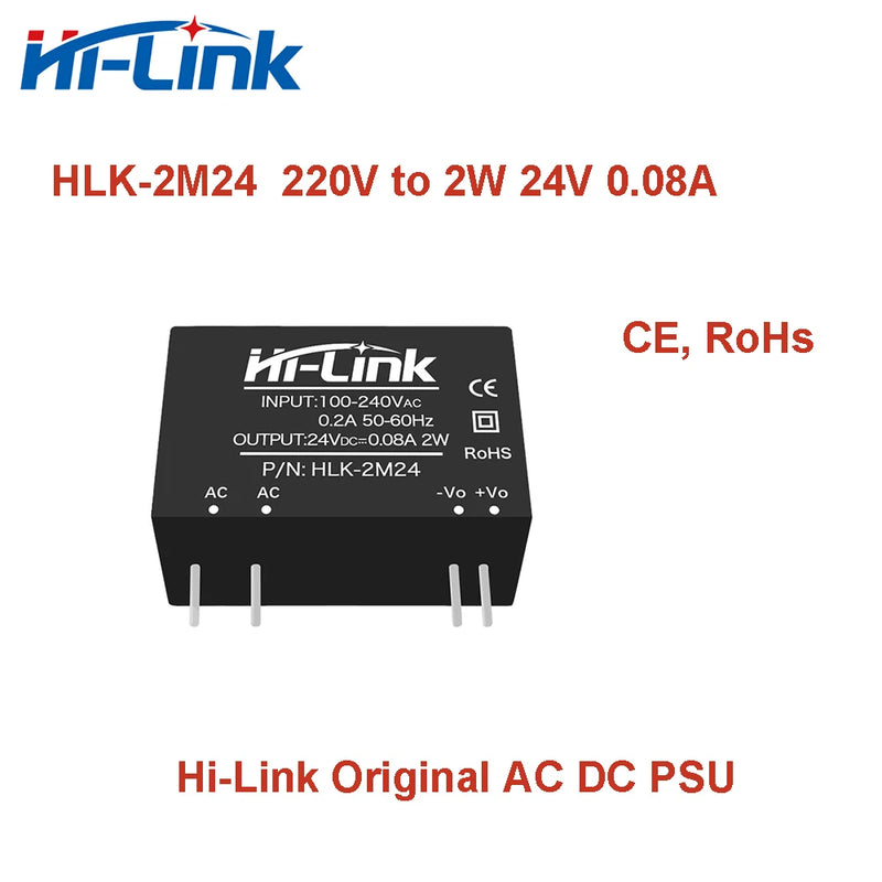 Hilink HLK-2M05 220V to 3.3V 5V 9V 12V 15V 24V 2W AC DC Isolated Power Supply Module Transformer Mini Size Smart home