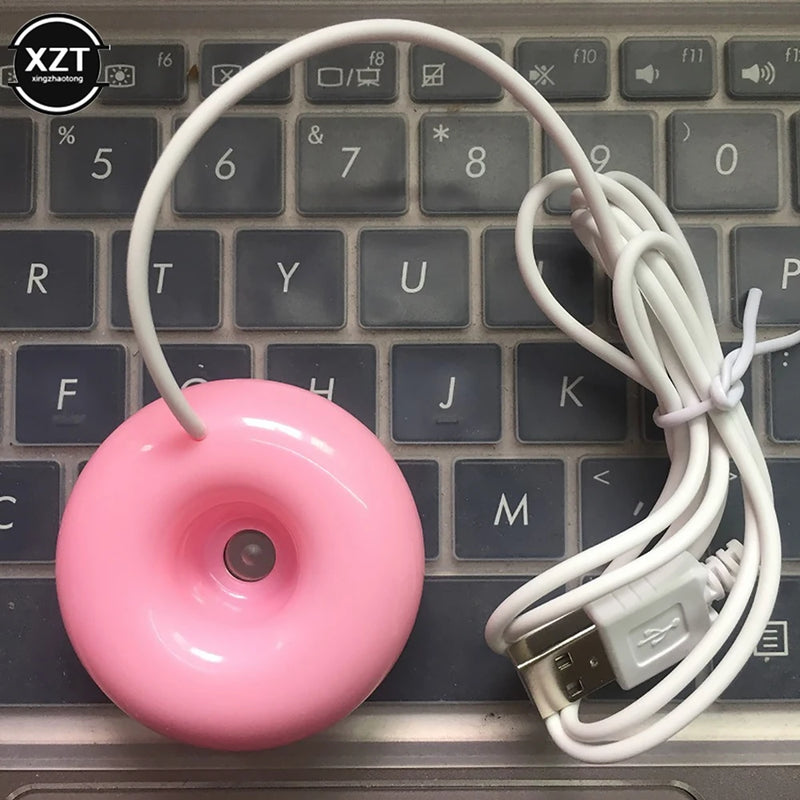 Portable Mini Donuts Ion Humidifier USB Air Humidifier Multifunctional UFO Purifier Aroma Diffuser Steam for Home Humificador