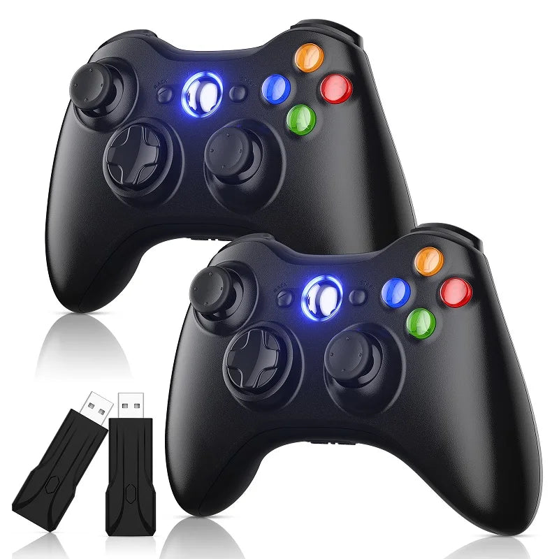 2.4G Wireless Gamepad For Xbox 360 - Dual Vibration Gamepad Supports Microsoft PC 3D Rocker Gaming Remote Control Joystick