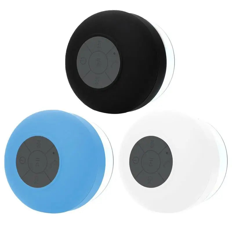 Bathroom Waterproof Wireless BT Speaker Large Suction Cup Mini Portable Speakers Outdoor Sports Stereo Speaker