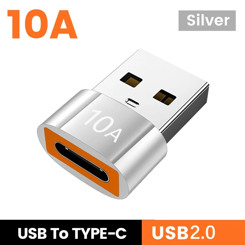 Olaf 10A OTG USB3.0/2.0 To Type C Adapter TypeC Female to USB Male Converter Fast Charging OTG For Macbook Laptop Xiaomi Samsung