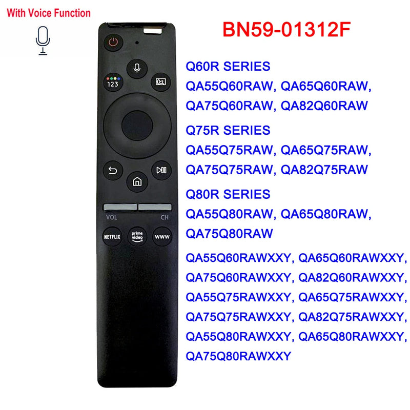 Original/Copy Voice Remote Control for Samsung Smart TV BN59-01265A BN59-01266A BN59-01298C BN59-01298G BN59-01312B BN59-01312F