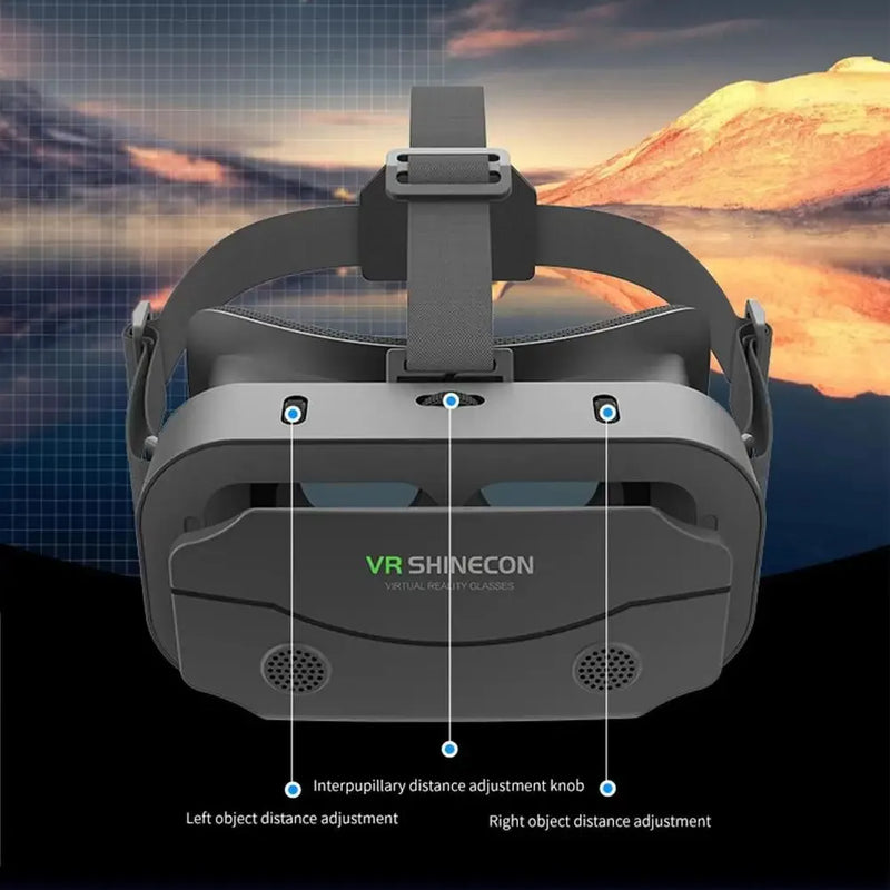 3d Virtual Reality Gaming Glasses Headset Dual Adjustable Focal Lengths Vr Glasses For 4.5-7.0 Inch Smartphones