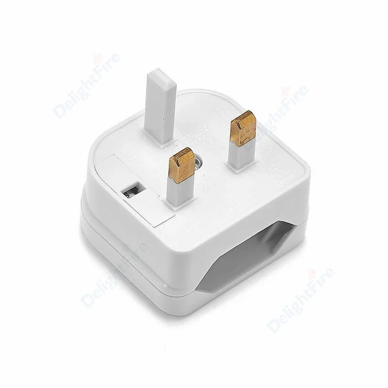 Euro EU To UK Plug Adapter With 3A/5A/13A Fuse UK British Electrical Travel Adapter Converter Socket AC Power Cord Outlet