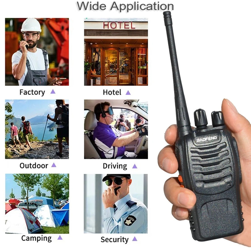 Baofeng BF888S Walkie Talkie Original 5W BF-888S 5KM UHF 400-470MHZ Transceiver Portable Two Way Radio BF 888S Intercom