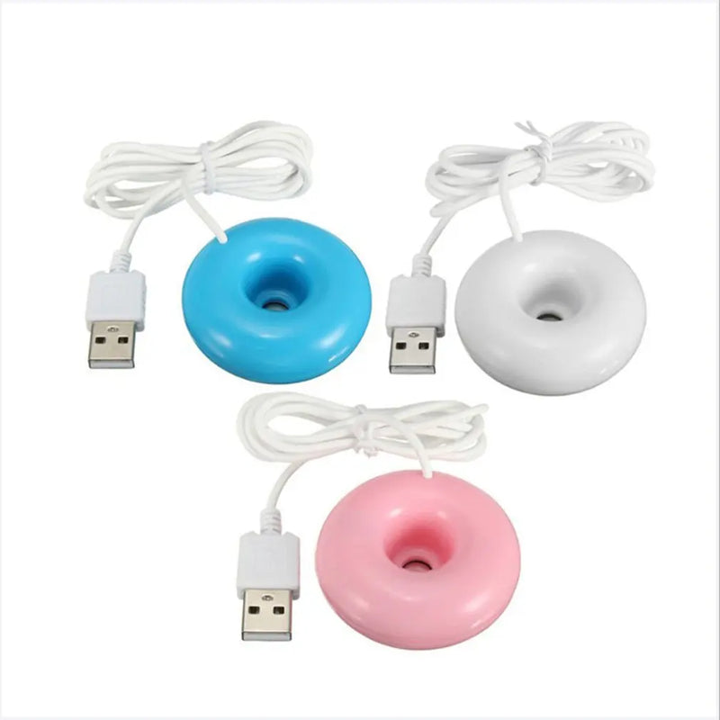 Mini Portable Donuts Negative Ion Humidifier USB Air Humidifier Purifier Aroma Diffuser Steam For Home