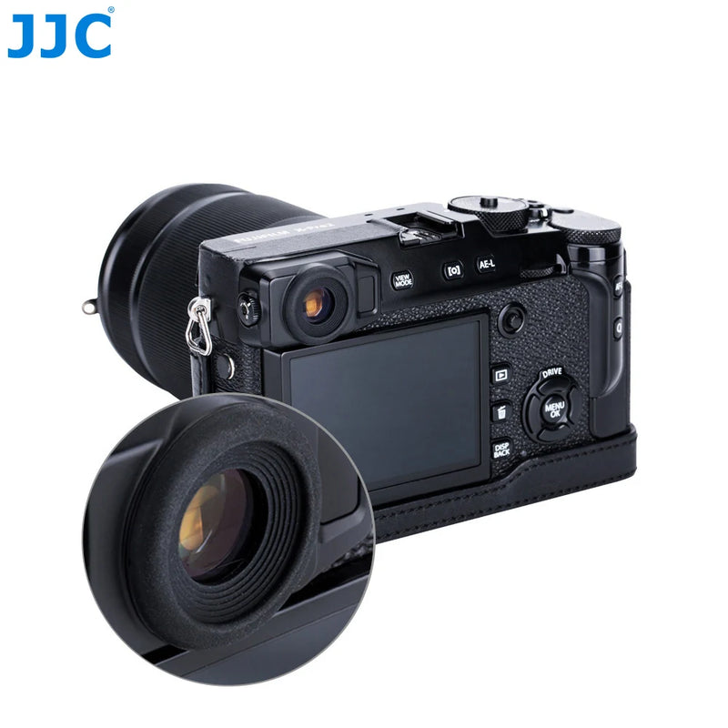 JJC 2PCS Eyecup Eyepiece Viewfinder Eyeshade for Fuji Fujifilm X-Pro2 XPro2 Eye Cup Soft Silicone Rubber Camera Eyecup Protector