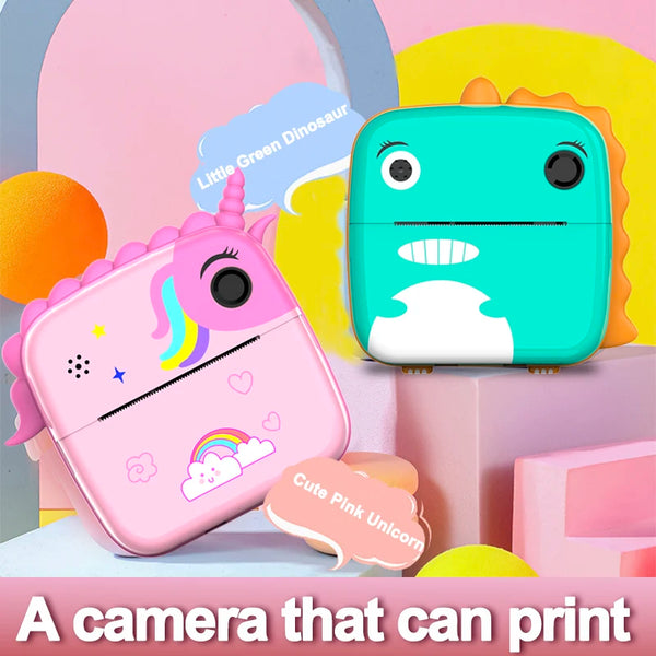 BOEICA Mini Children Camera HD 1080P Video Camera Toys Mini Cam with Lanyard printer paperfor Christmas Birthday Gifts For Kids