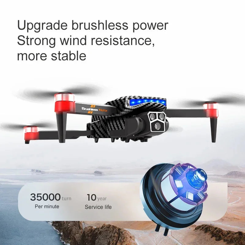 Lenovo D9 DRONE 8K Three Camera Brushless Motor Professional 4K Camera Obstacle Avoidance Optical Flow RC Quadcopter Gifts Toys