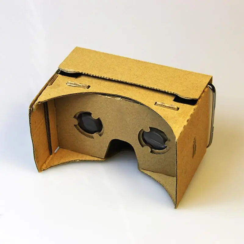 For 5.0 inch Screen Google VR 3D Glasses Brand new DIY Google Cardboard Virtual Reality VR Mobile Phone 3D Glasses VR Paper Box