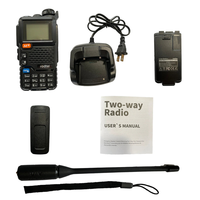 Radtel RT-600 Air Band Walkie Talkie Portable Am Fm Two Way Radio Commutator VHF Station K5 Receiver Ham Wireless Set Long Range