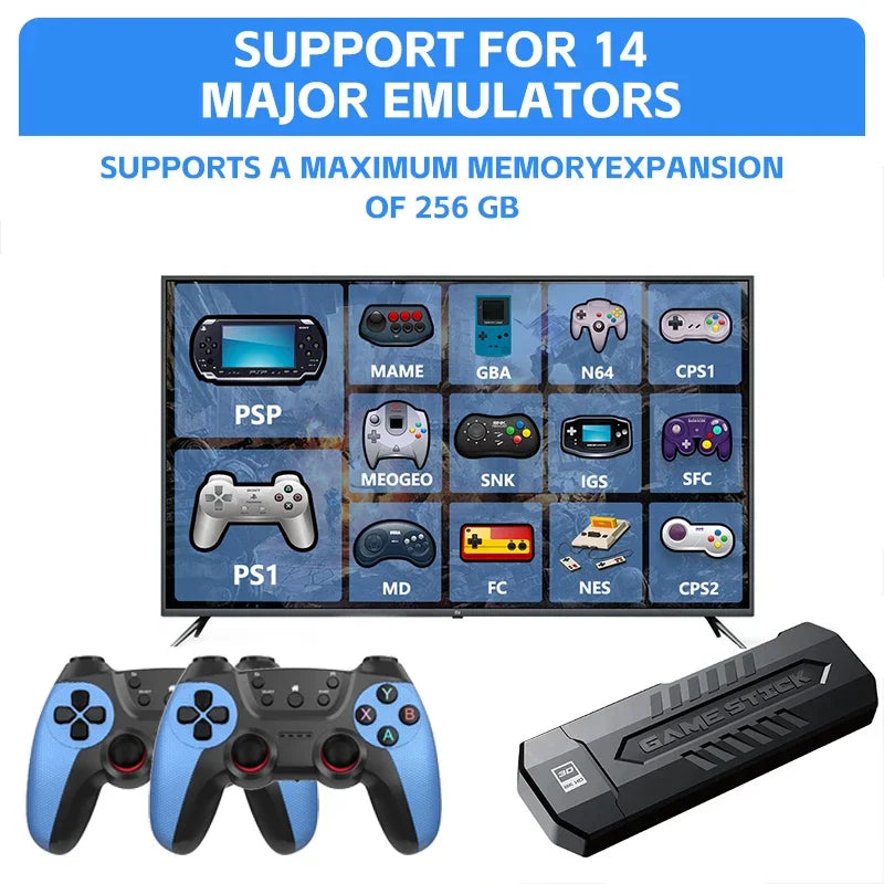 X2 Video Game Stick Console Or ONLY 2.4G Double Wireless Controller 4K HD30000 Games 256G Retro Games children Gift X2 Ultra