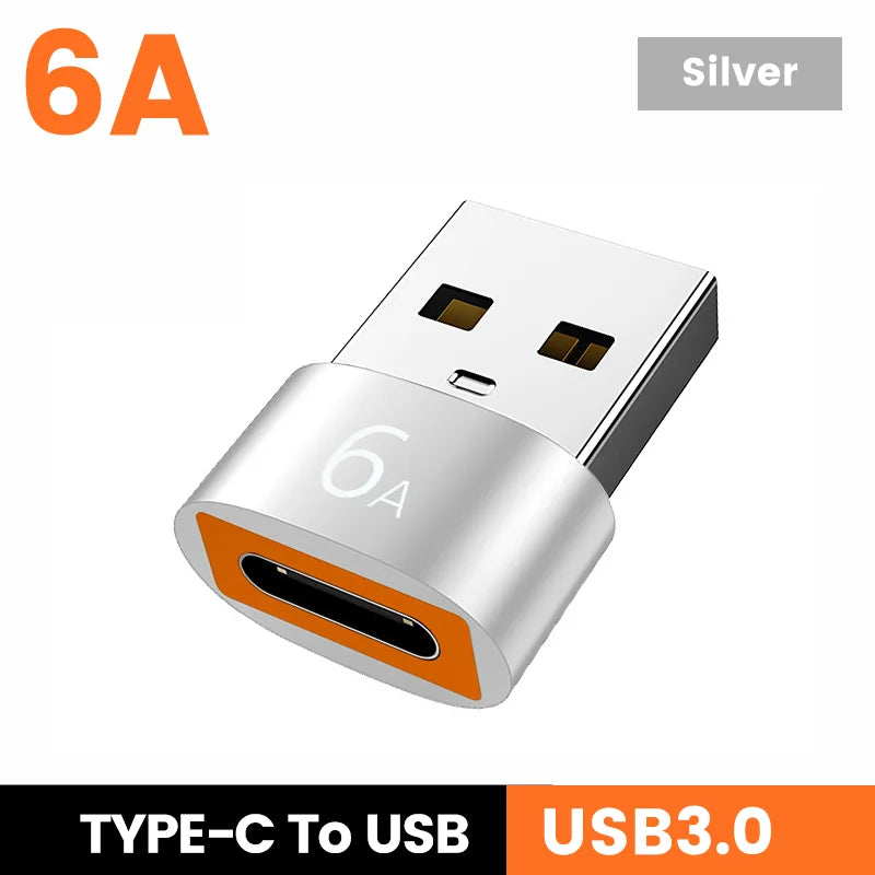 NNBILI 6AUSB 3.0 To Type C OTG Adapter USB USB-C Male To Micro USB Type-c Female Converter For Samsung S20 Xiaomi OTG Connector