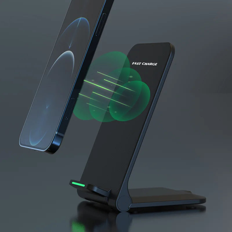 30W Wireless Charger Dock for Pocophone F1 ASUS ROG Phone 7 Samsung S21 FE TCL Wireless Induction Fast Charging Pad Foldable