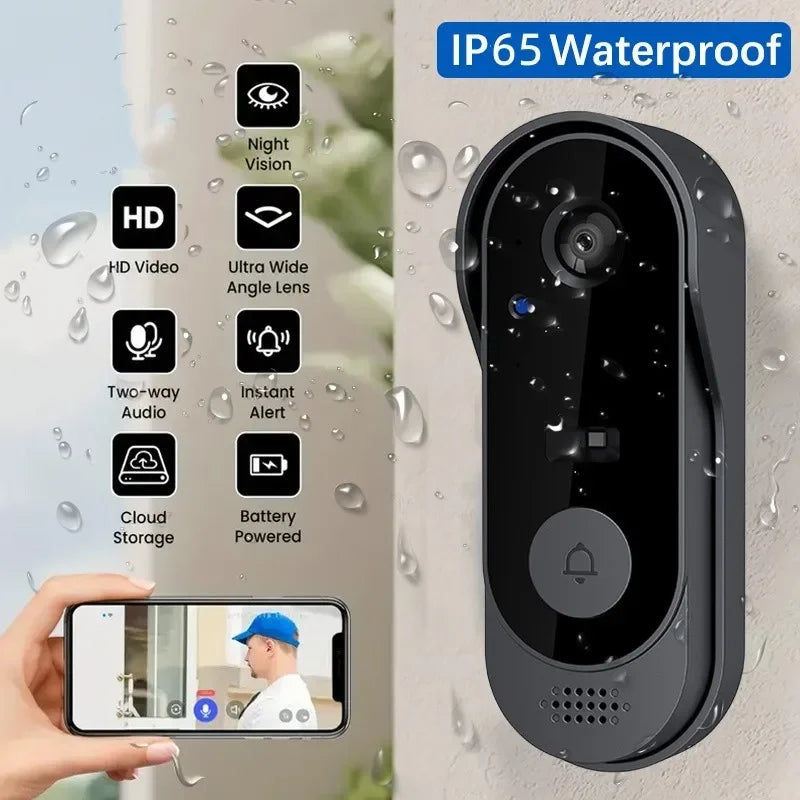 Tuya Doorbell With Camera Wireless Bundle Video Doorbell WIFI HD Outdoor Phone Door Bell Camera Security Video Intercom IR