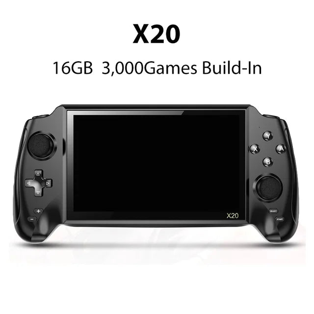 2023 new 7.0 Inch HD Screen Music Player POWKIDDY X20 original Portable Retro Handheld Video Game Console Bulit-in 3000 Game