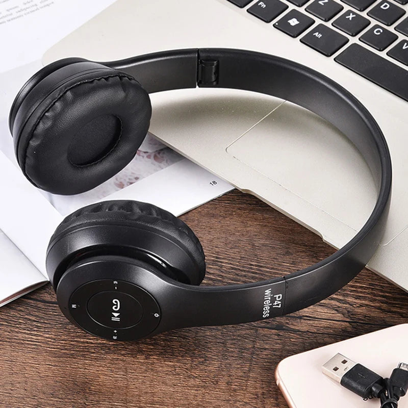 Wireless Bluetooth Earphone Headset Game Music Stereo Phone Headphones Gaming Computer Universal Headset  for Xiaomi Cell Tablet