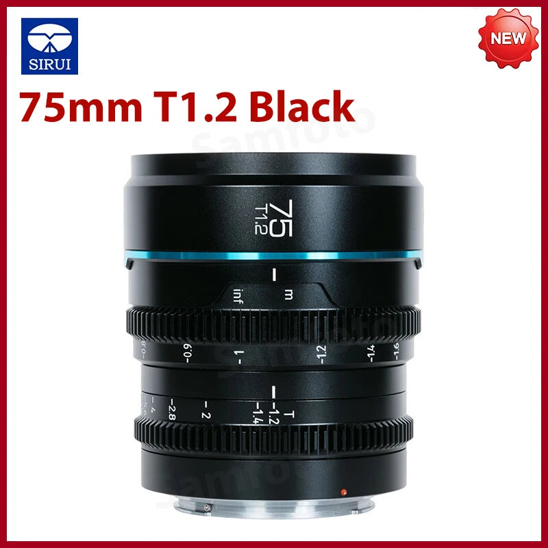 NEW ARRIVAL SIRUI Night Walker 16mm T1.2 75mm T1.2 S35 Cine Lens APS-C Large Aperture Lens for Sony E for Canon RF Fuji X L M4/3