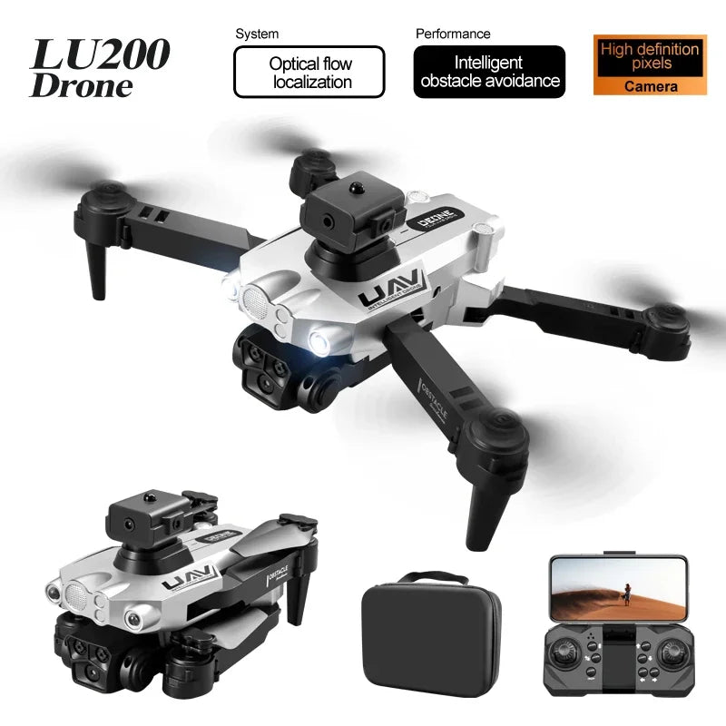 Xiaomi Lu200 Drone Gps 8k Hd Triple Camera Aerial Photography Wifi Optical Localization Automatic Obstacle Avoidance Drone 2024