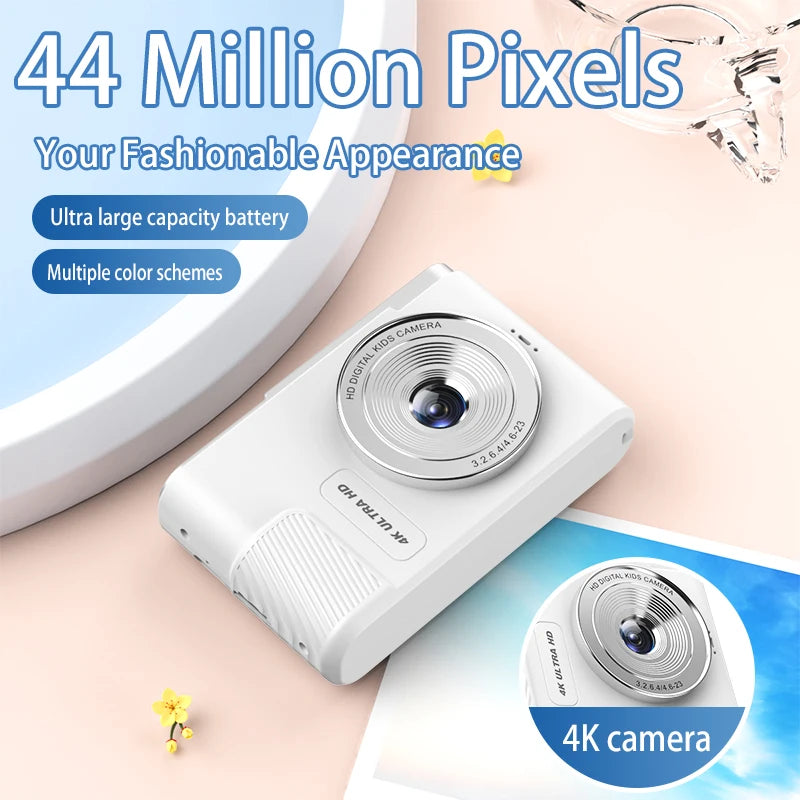 4K Digital Cameras 44Million Pixels HD 2.4inches Photo Camera Light Portable 8X Quick Zoom Video Shooting Instant Thermal Camera