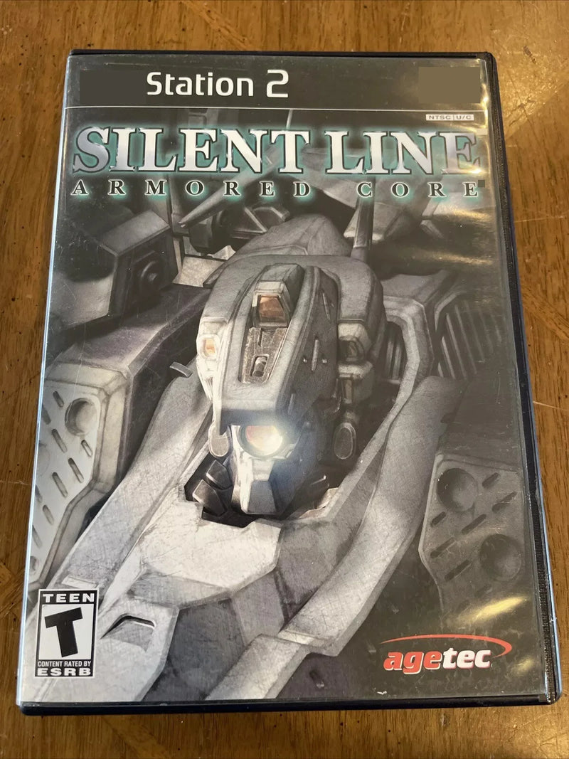 PS2 armored core silent line Copy Disc Game Black Bottom Unlock Console Station 2 Retro Optical Driver Video Game Parts