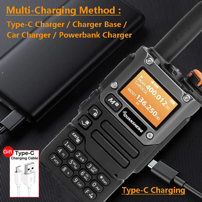 Quansheng UV K5 (8) Walkie Talkie Am Fm Two Way Radio Commutator Station Ham Wireless Set Long Range Receiver Quansheng UV-K6