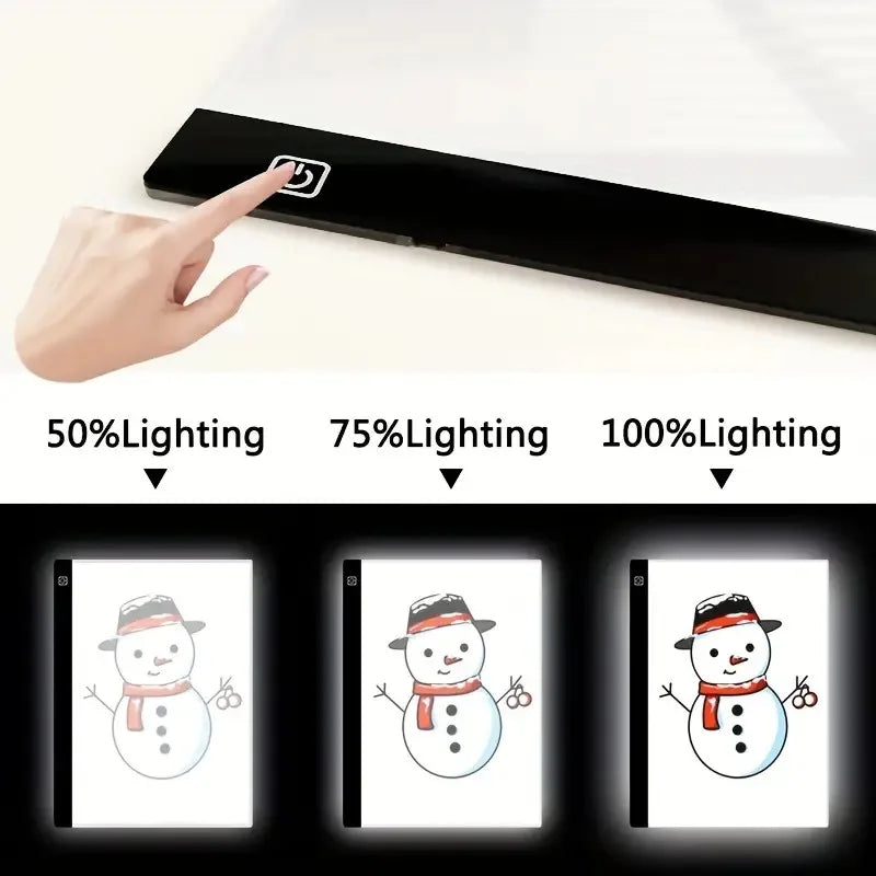 A4 Level Dimmable Led Drawing Copy Pad Board Children's Toy Painting Educational Kids Grow Playmates Creative Gifts For Children