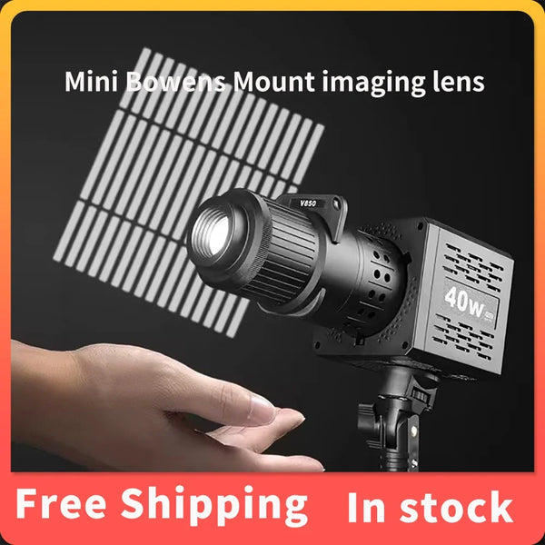 LIYING V850 Mini Bowens Mount Photography Spotlight Plug-in Condenser Optical Focusing Projection For Ulanzi 40W Pro Light