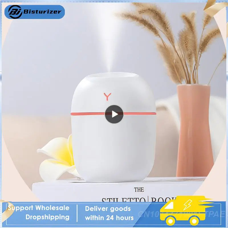 1~8PCS Mini Ultrasonic Air Humidifer Portable Essential Oil Diffuser USB Mist Maker Aromatherapy Humidifiers For Car Office Home