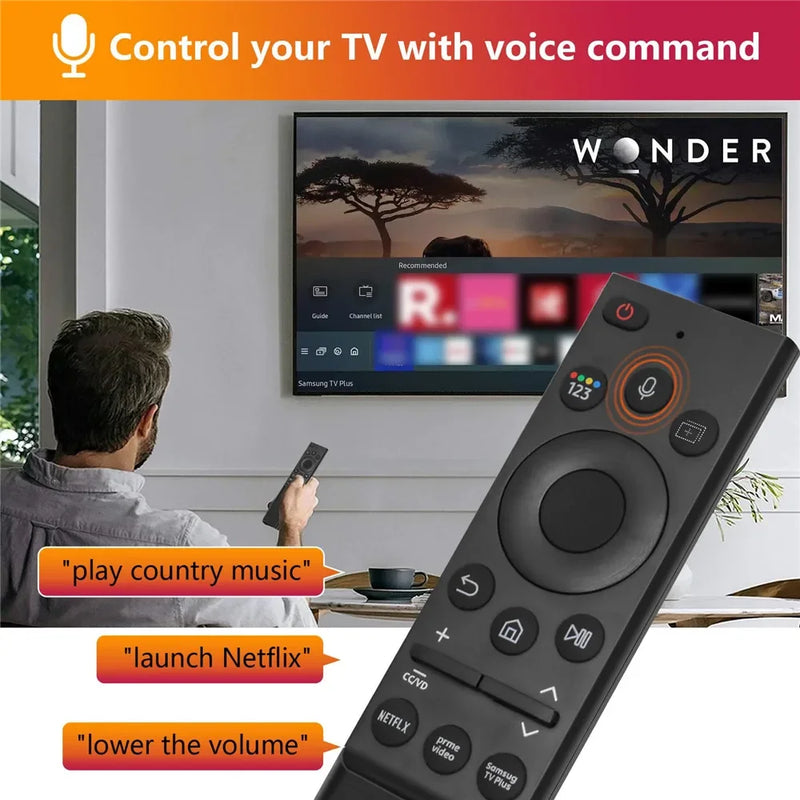 BN59-01357A Replacement Voice Remote Control fit for Samsung Smart TV QLED Series N43LS03AAFXZA QN43Q60AAFXZA QN50LS03AAFXZA