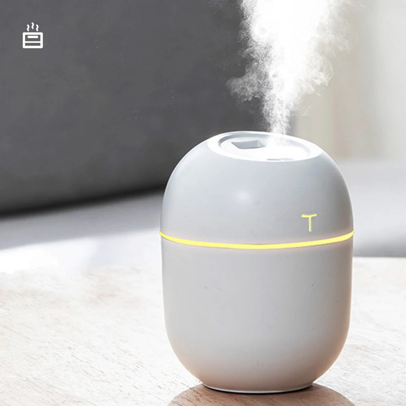 Mini Ultrasonic Air Humidifier 200ML USB Charge Diffuser Car Purifier Aromatherapy Anion Mist Maker Dense Fog Freshener Vehicle